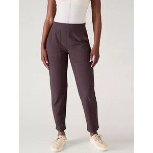 ATHLETA Brooklyn Mid Rise Ankle Utility Pant Shale 10 Tall